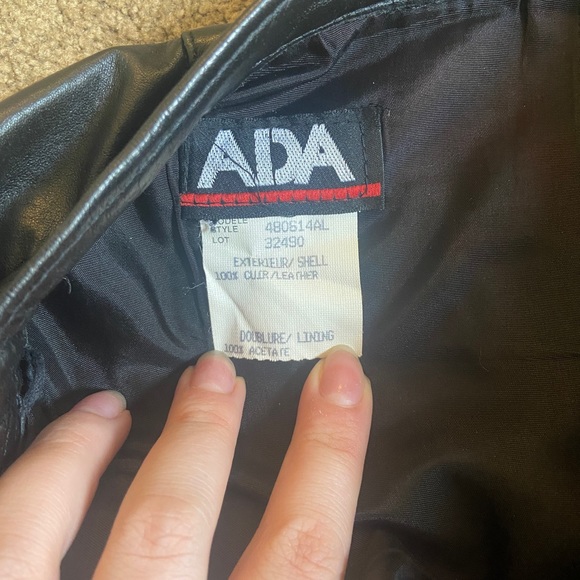 Vintage Ada Leather Skirt - Size tag 11-12 fits like Size 6-8 - Picture 3 of 7
